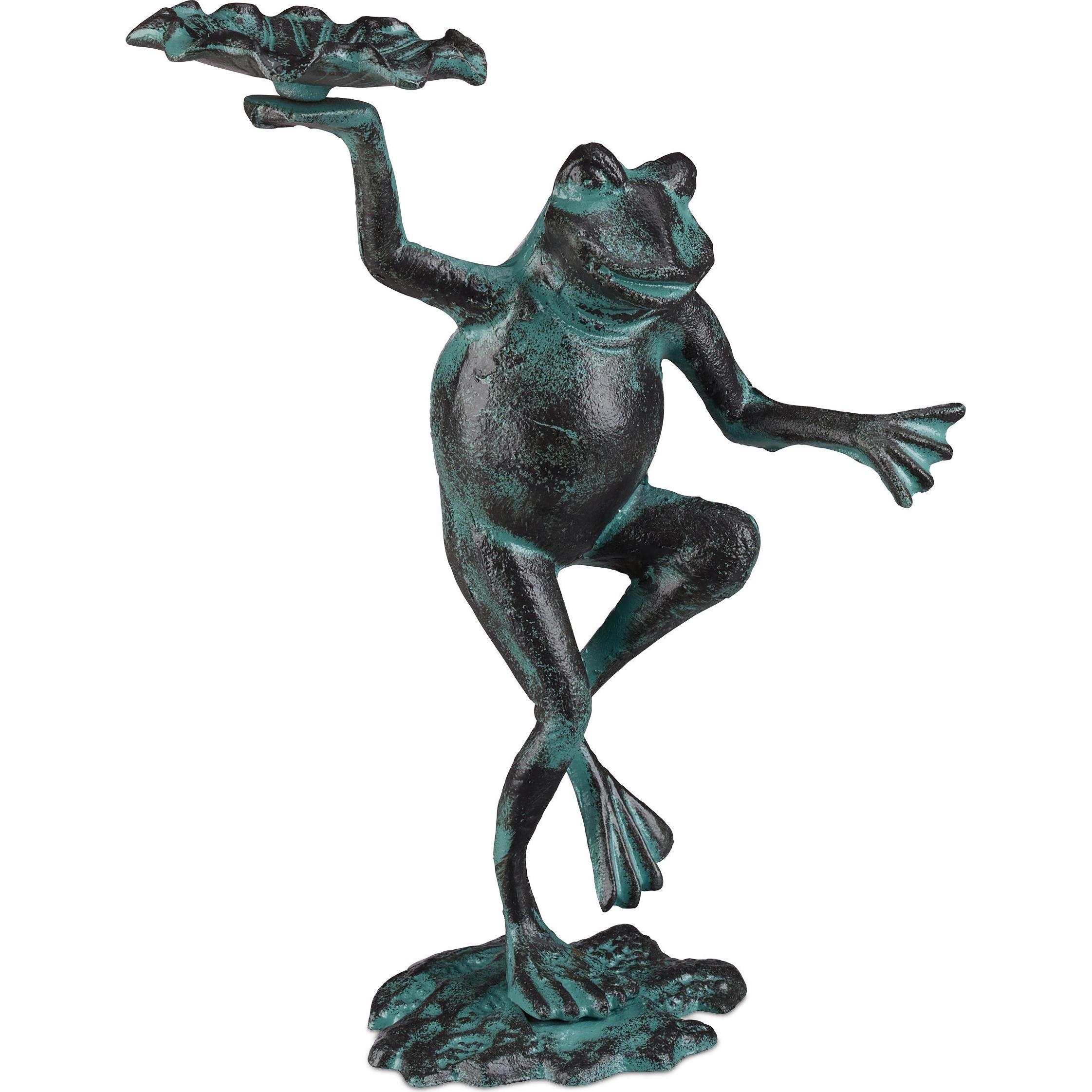 Relaxdays, Aussendekoration, Gartenfigur Frosch