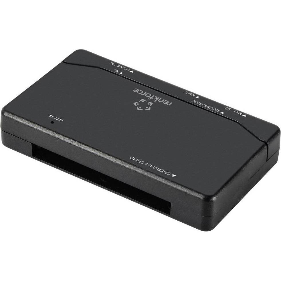 Thumbnail - Renkforce RF-PCR-150 Externer Speicherkartenleser USB 2.0 Schwarz (USB 2.0), Speicherkartenlesegerät, Schwarz