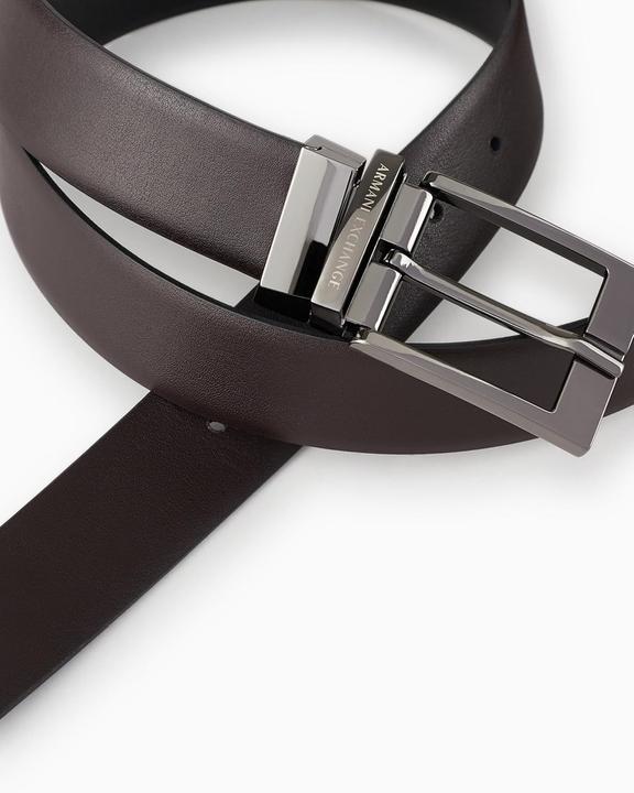 Actual product image Armani Exchange Leather Belt with Buckle