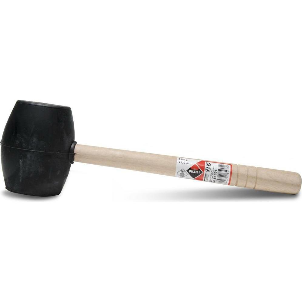 MGA, Hammer, Rubi 65908 Gummihammer mit 2 flachen Seiten (750 g)