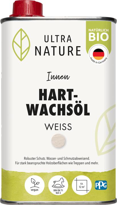 Actual product image Ultra Nature Hartwachsöl (White, 0.50 l)