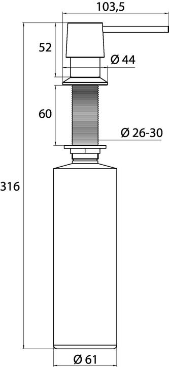 Produktbild Emco Untertisch-Flüssigsspender System 2 chrom 352100120