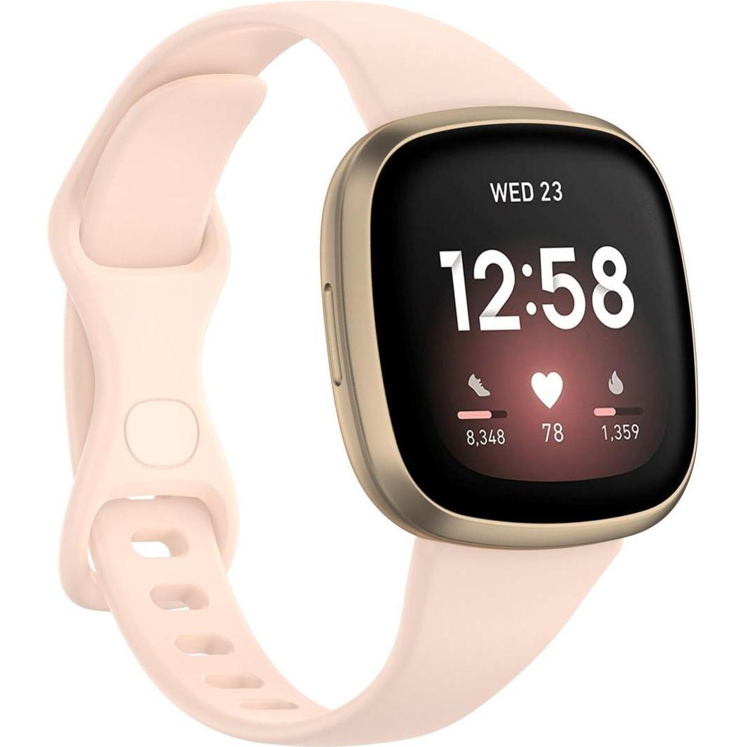 König Design Sport Ersatz Armband für Fitbit Versa 3 Silikon Band Loop Uhrenarmband Large Neu (Versa 3), Uhrenarmband, R...