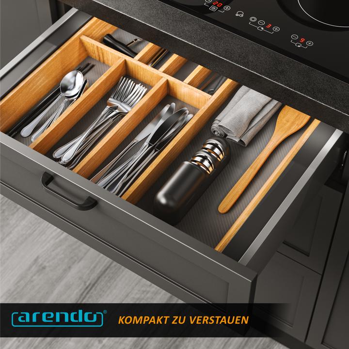 Produktbild Arendo Messerschärfer elektrisch, Messerschleifer, 2-Stufen Grob- & Feinschliff, 1200 Ah Akku, USB-C laden