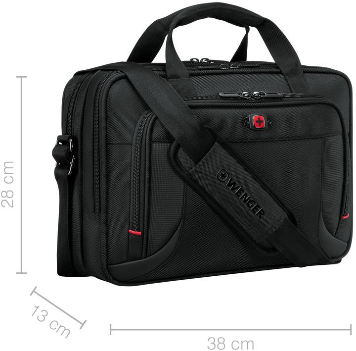 Actual product image Wenger Prospectus 14" Laptop Brief Black (14")