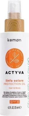 Produktbild Kemon Actyva Linfa Solare Protection Oil SPF 6 Körper- und Haarpflegeöl 125ml (Sonnenöl, Bis SPF 10, 125 ml)