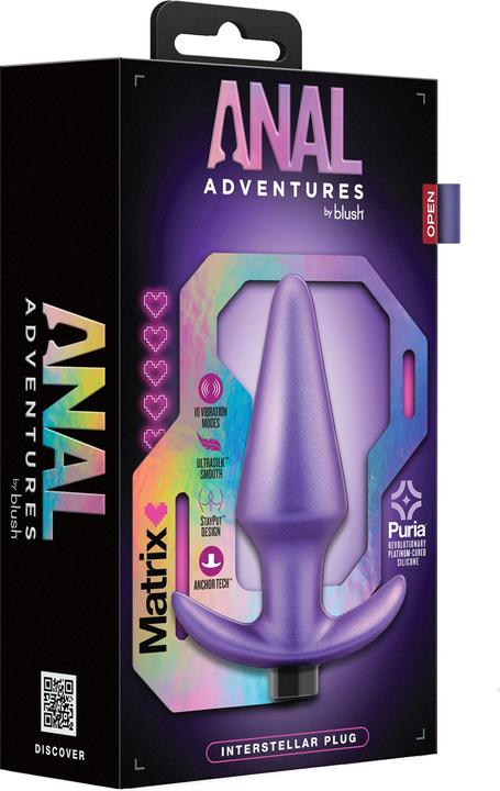 Produktbild Blush Anal Adventures Matrix Interstellar Silicone Anal Plug Ultrasilk Smooth Tapered Tip Easy Inser