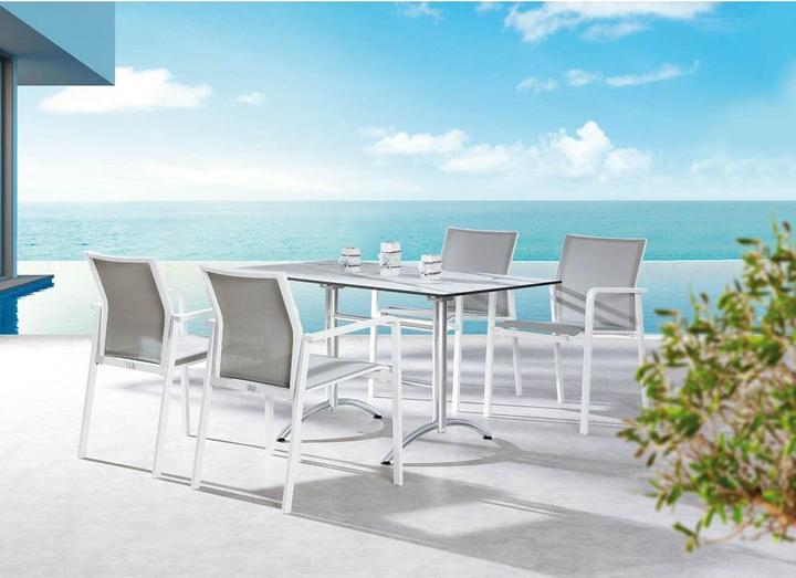 Produktbild Best Stapelsessel Rhodos weiss/grau
