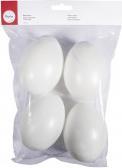 Actual product image False Plastic eggs, 10cm ø, 4 pieces (4x)