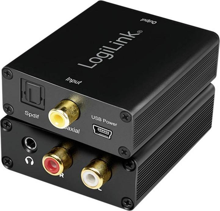 Image du produit LogiLink Adaptateur coaxial et Toslink (Numérique -> Analogique)