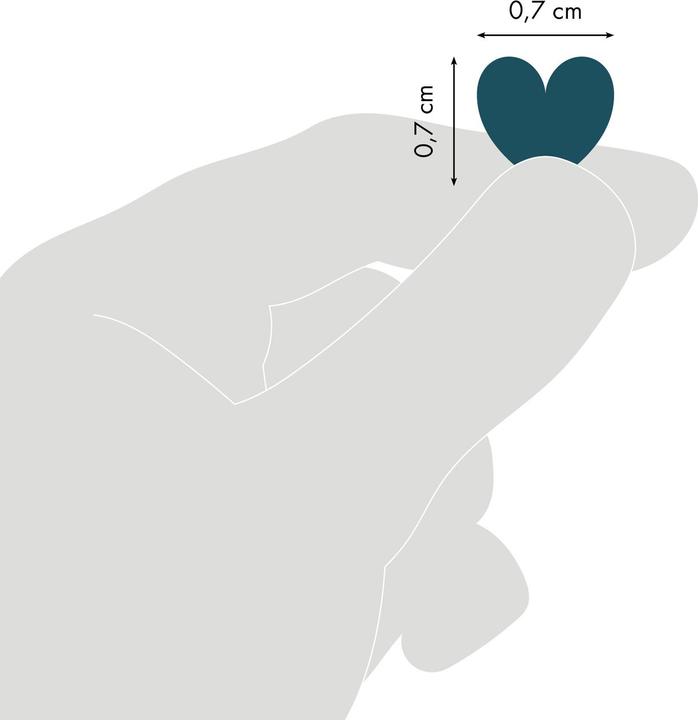 Image du produit My Mandarine Initial, Mini coeurs métal-pastel, Sach 20 pl 10,5x16cm -