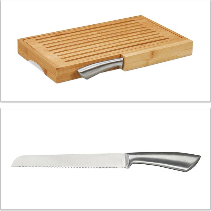 Produktbild Relaxdays Brotschneidebrett