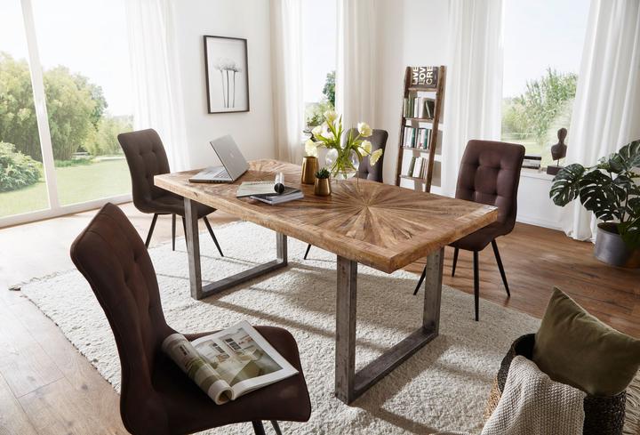 Produktbild FineBuy Esstisch Mango Massivholz (200 x 76 x 100 cm)