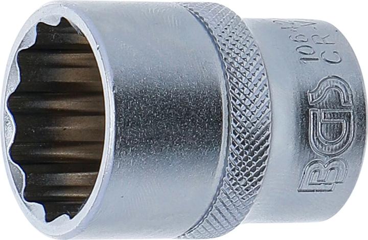 Produktbild BGS Steckschlüssel-Einsatz Zwölfkant | Antrieb Innenvierkant 12,5 mm (1/2") | SW 22 mm (22 mm)