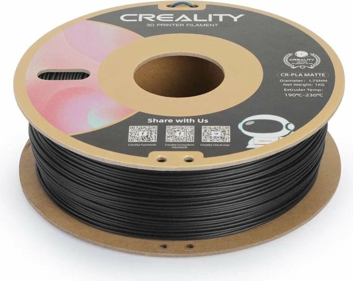 Actual product image Creality Filament (PLA, 1.75 mm, 1000 g, Black)