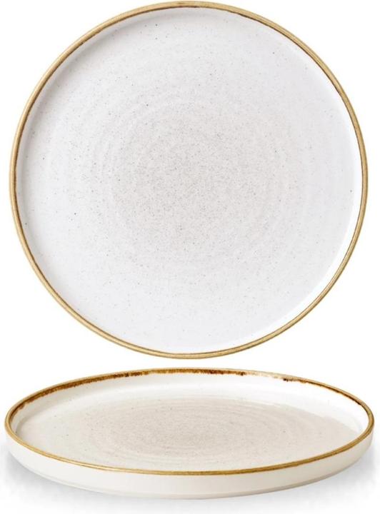 Churchill Stonecast Barley White Walled Teller flach 26cm (1x, 26 cm)