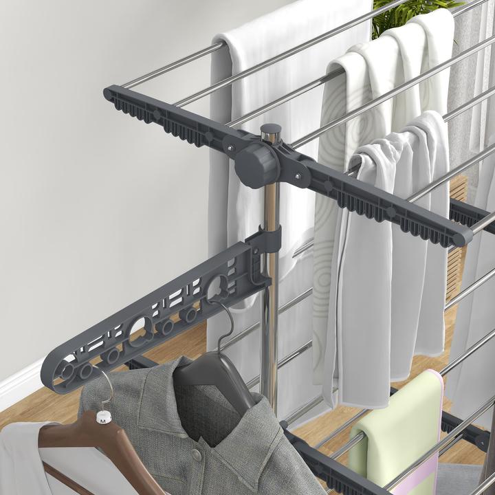 Actual product image Homcom Laundry rack with clothes hooks