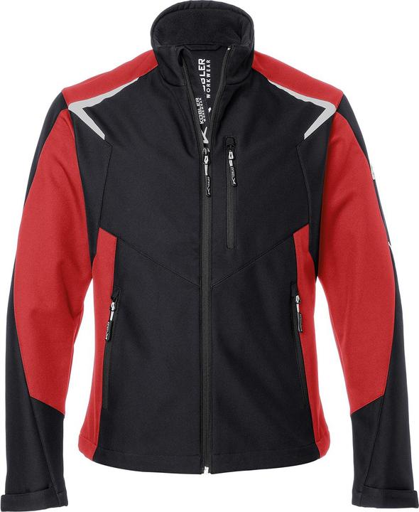 Produktbild Kübler Jacke Ultrashell BODYFORCE schwarz/mittelrot Form 1625 Grösse 4XL (4XL)