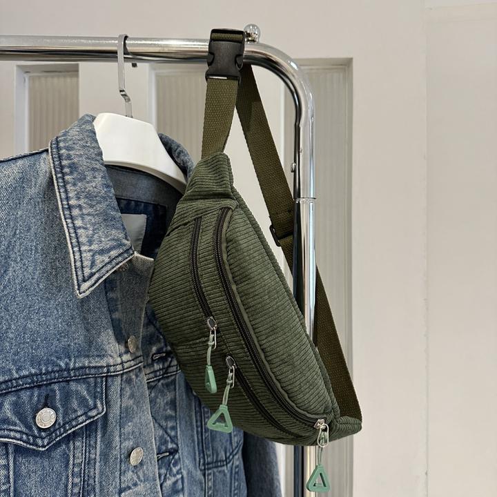Immagine prodotto Only-Bags.Store Schicke Cord-Crossbody-Slingtasche - vielseitig und bequem, perfekt zum Einkaufen, Spazierengehen