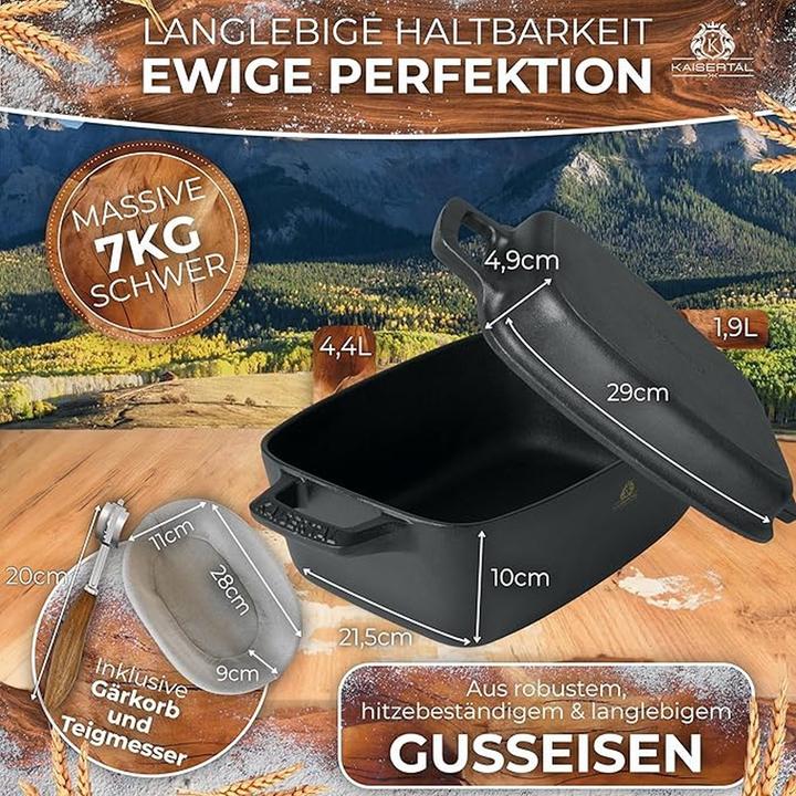 Immagine prodotto Kaisertal Brot Bräter (26 cm, Ghisa)