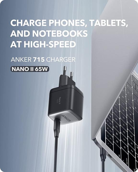 Produktbild Anker USB-C Ladegerät Schwarz (65 W)