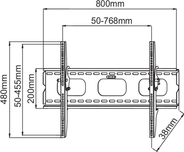 Image du produit Manhattan 424752 (Mur, 75 kg, 37" - 70")
