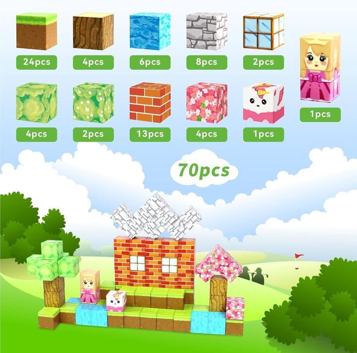 Image du produit Yolla Loos 70-teiliges Magnetbausteine-Set