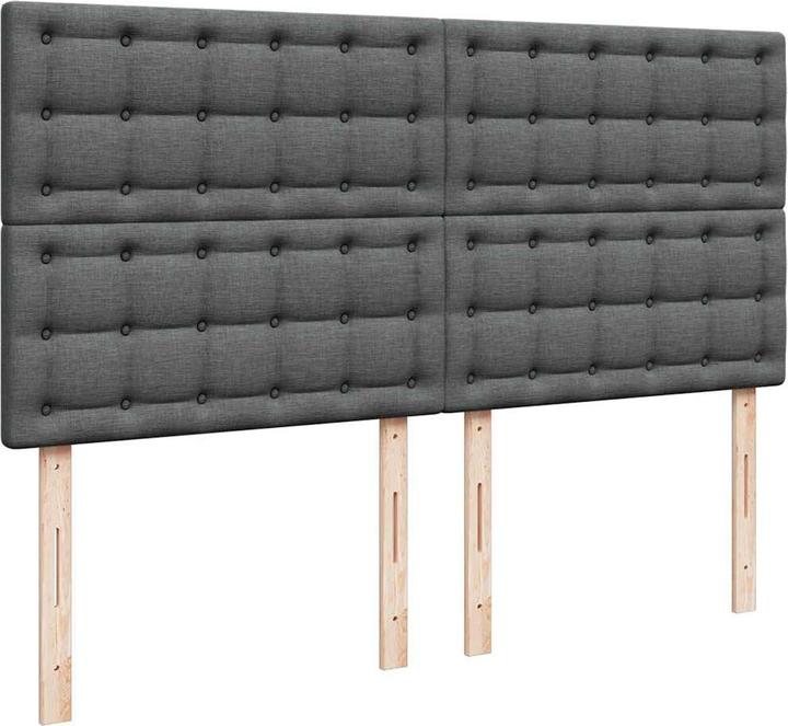 Produktbild vidaXL Bo x springbett mit Matratze 200 x 200 cm Stoff (200 x 200 cm)