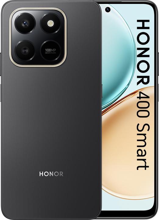 Productafbeelding Honor 400 Smart 6+128GB velvet black (128 GB, Fluweelzwart, 6.77")