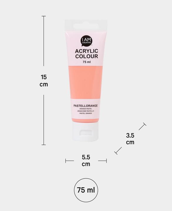 Actual product image I Am Creative Basic acrylic, water-based acrylic paint, 75 ml (75 ml)