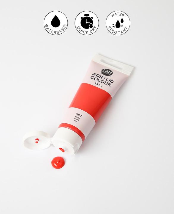 Actual product image I Am Creative Basic acrylic, water-based acrylic paint, 75 ml (75 ml)
