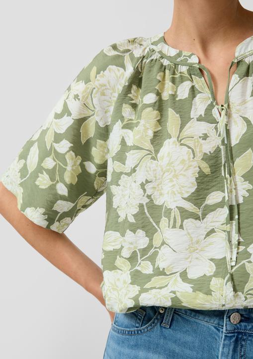 Immagine prodotto s.Oliver Bluse Fliessende Viskose-Bluse mit Raffung und Schleife (34)