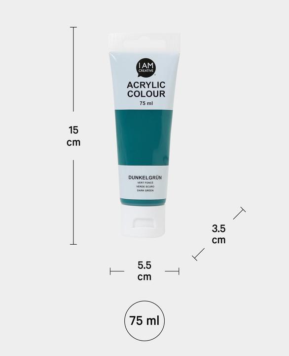 Immagine prodotto I Am Creative Acrilico di base, pittura acrilica a base d'acqua, 75 ml (75 ml)