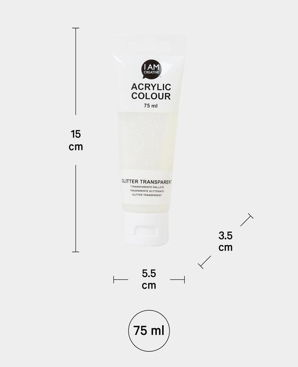 Actual product image I Am Creative Basic acrylic, water-based acrylic paint, 75 ml (75 ml)