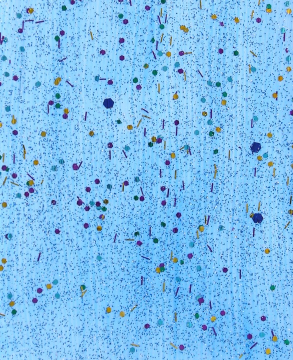 Produktbild I Am Creative Basic Acryl, Acrylfarbe auf Wasserbasis, 75 ml (Glitter, Blau, 75 ml)