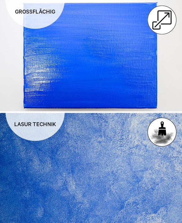 Produktbild I Am Creative Basic Acryl, Acrylfarbe auf Wasserbasis, 75 ml (Glitter, Blau, 75 ml)