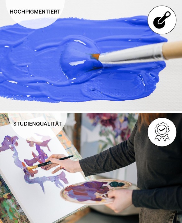 Produktbild I Am Creative Basic Acryl, Acrylfarbe auf Wasserbasis, 75 ml (Metallic, Pink, 75 ml)