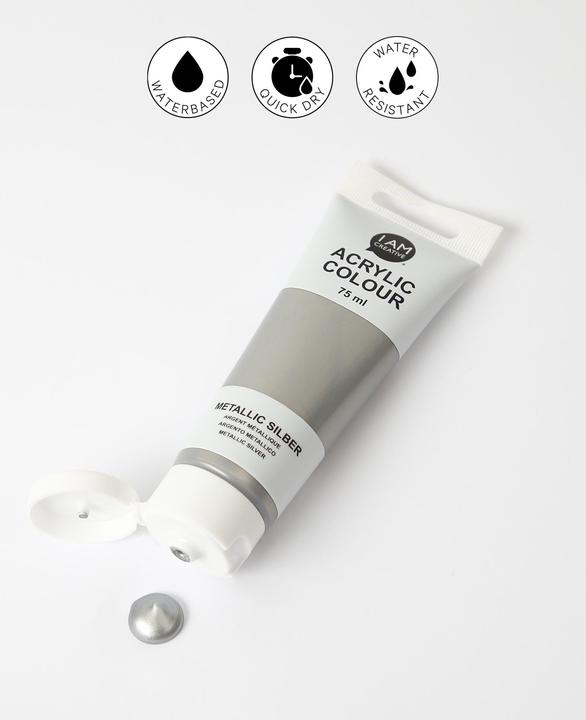 Actual product image I Am Creative Basic acrylic, water-based acrylic paint, 75 ml (75 ml)