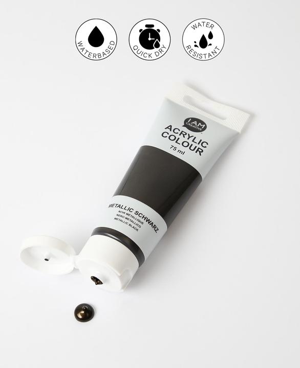 Actual product image I Am Creative Basic acrylic, water-based acrylic paint, 75 ml (75 ml)