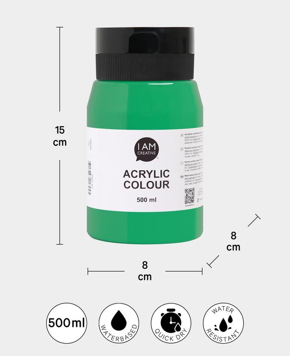 Actual product image I Am Creative Basic acrylic, water-based acrylic paint, 500 ml (500 ml)