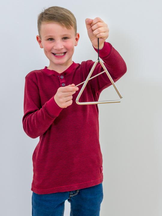 Actual product image ® Triangel mit Schlägel (Percussion, Triangle)