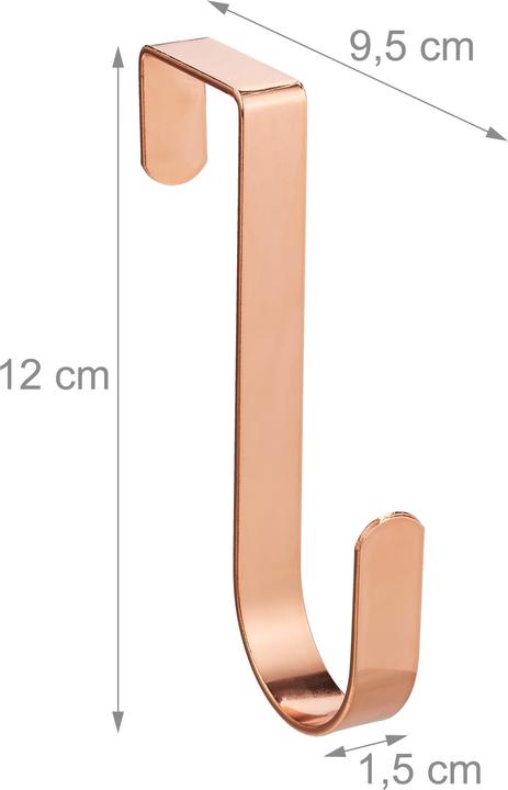 Actual product image Relaxdays Door Hook Set of 5, For Clothes