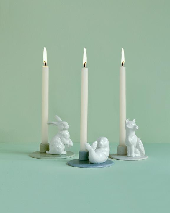 Actual product image Dottir Sweet Stories Candleholder - Fox Gray (81120)
