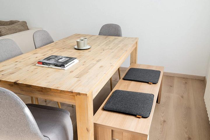 Actual product image Miqio Dark grey anthracite with real leather elements 4 pieces (1 pack)