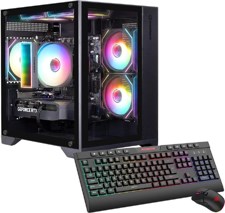 Hyrican GAMEMAX Infinity Mini BK 7760 Ryzen 5 9600X 32GB DDR5 1TB SSD RTX 5060 (AMD Ryzen 5 9600X, 32 GB, 1000 GB, GeForce RTX 5060)