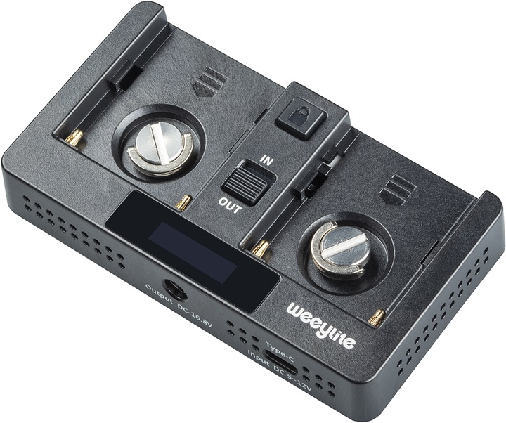 Actual product image Weeylite WB2 Adapter for NP-F batteries