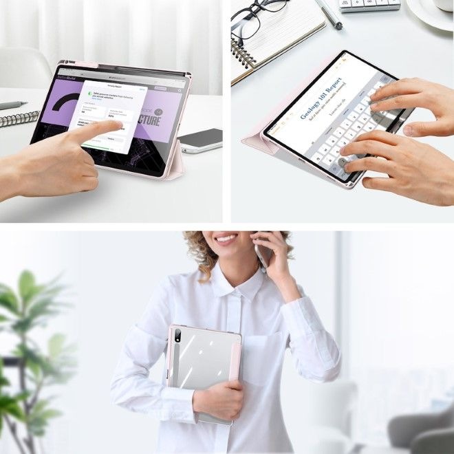 Actual product image Dux Ducis Toby Series Bookcover Cover (Galaxy Tab S9 FE+, Galaxy Tab S10+, Galaxy Tab S9+)