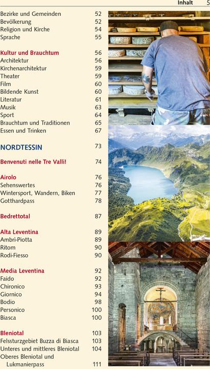 Nährwerte und Zutaten Reiseführer Tessin