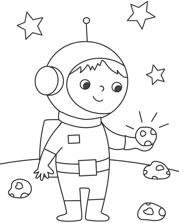 Actual product image My first big colouring book: In Space