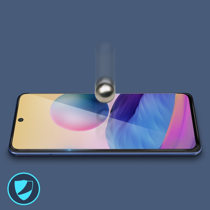 Produktbild Avizar Kristallklare Folie, Glas-Displayschutz (1 Stück, Xiaomi Redmi Note 10 5G, Xiaomi Poco M3 Pro)